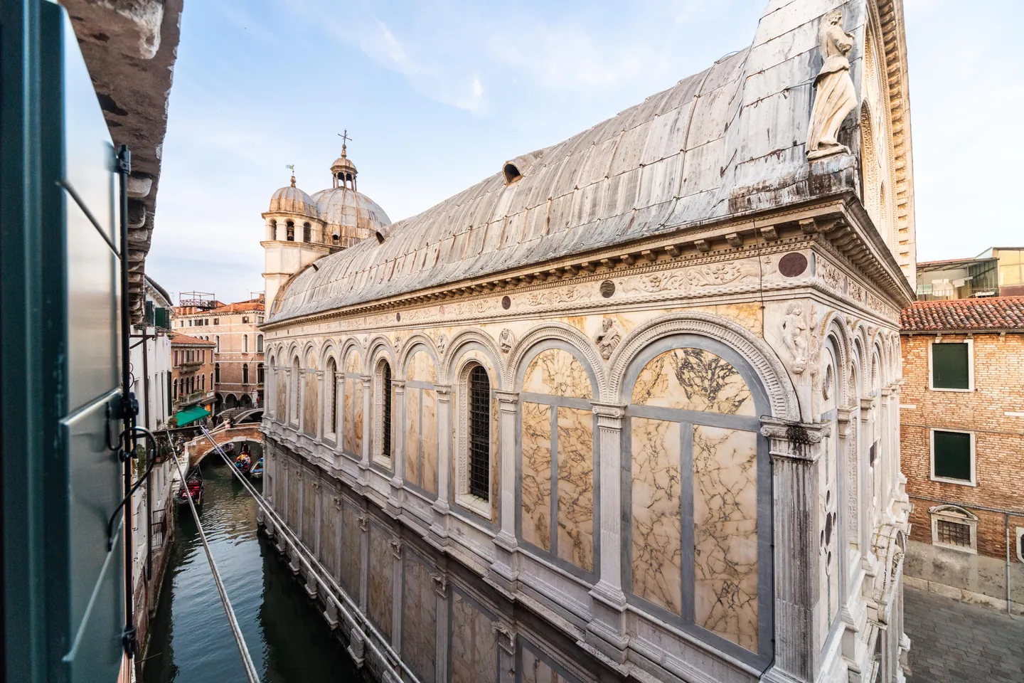 Santa Maria dei Miracoli seen from the palazzo window