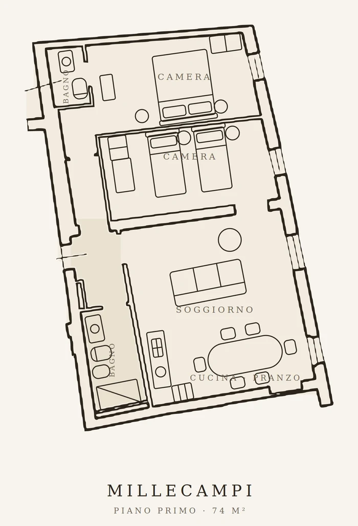 Floor plan of Millecampi
