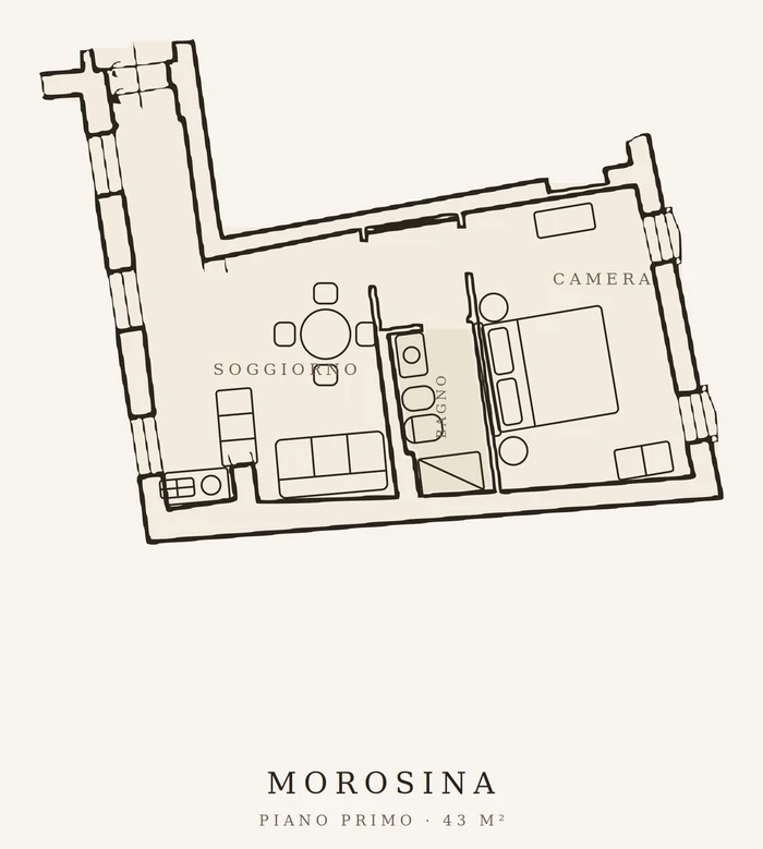 Floor plan of Morosina